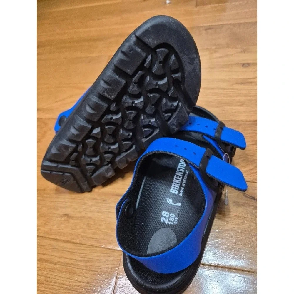 Birkenstock Mogami Kids Sandals — Ultrablue & Black Size Size 10 28/180 NEW